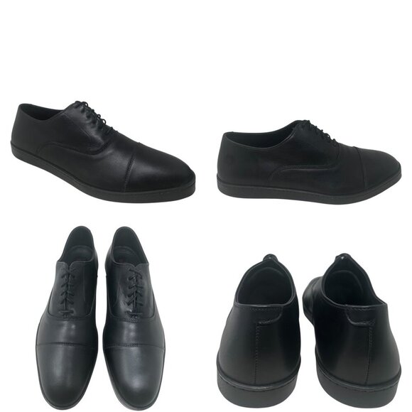 Allen Edmonds Park Avenue Cap Toe Oxford Black Leather Dress Sneakers Size 13 - Picture 13 of 14